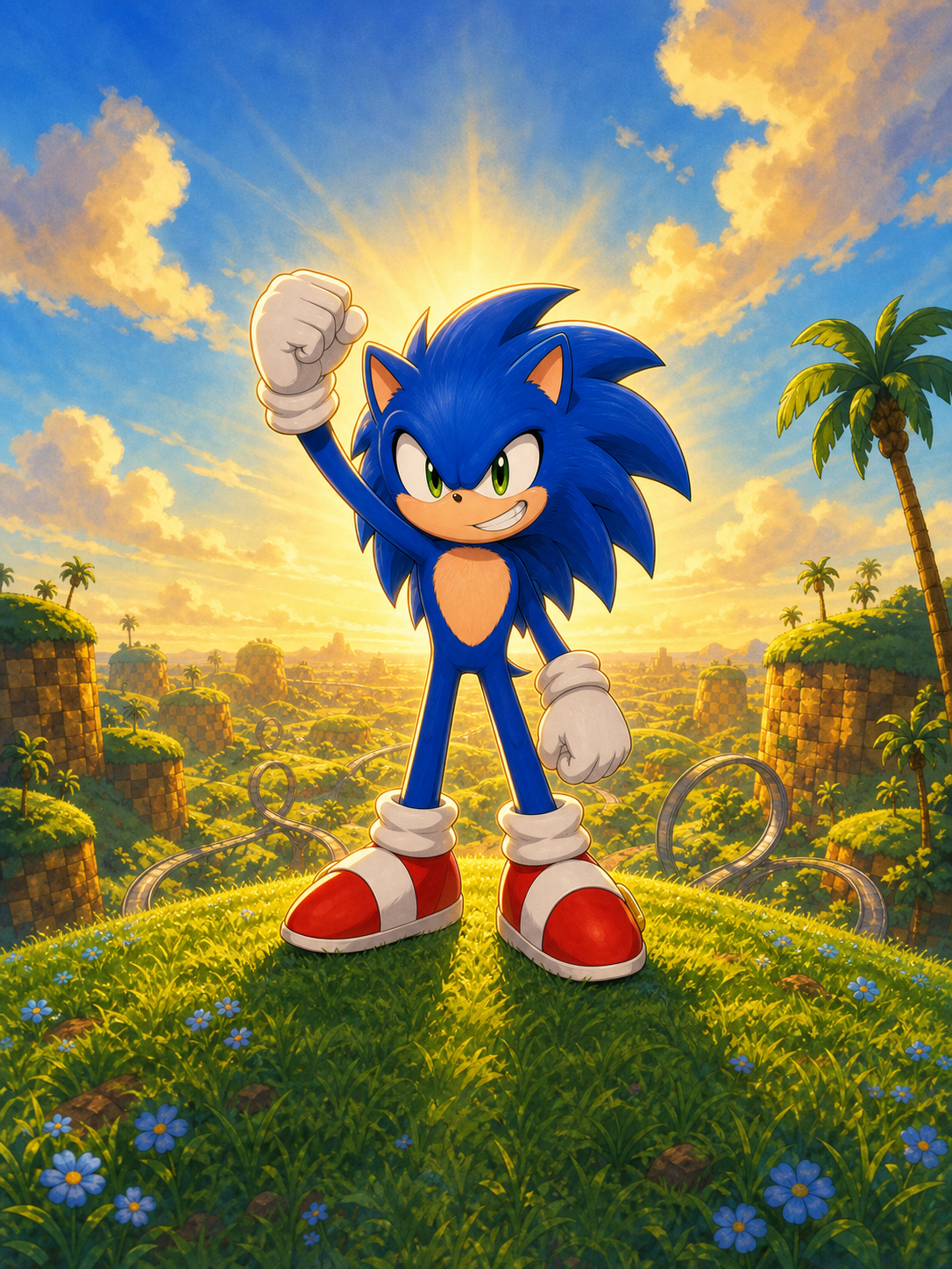 Sonic Saves Green Hill Zone