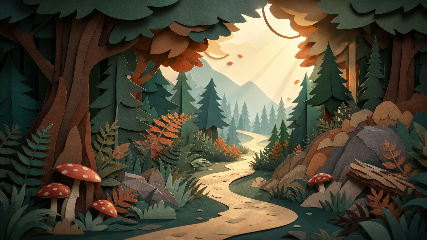 3D Paper Cut — a children's book illustration style in Readkidz