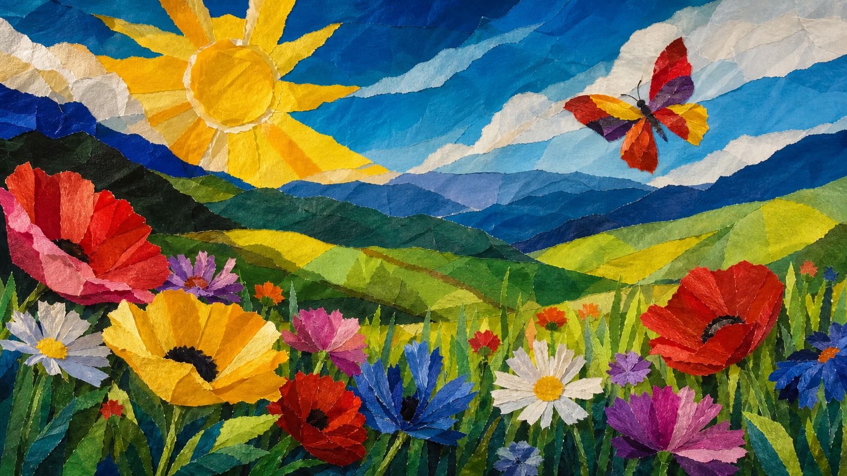 Torn Paper Collage — a children's book illustration style in Readkidz