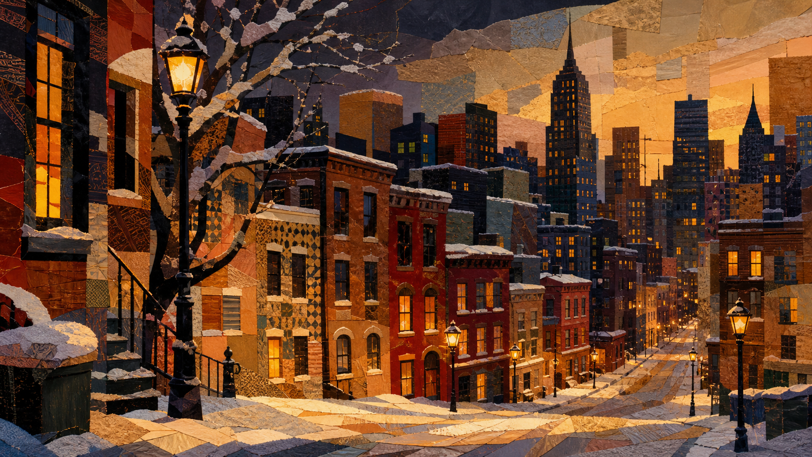 Collage Gouache City — a children's book illustration style in Readkidz