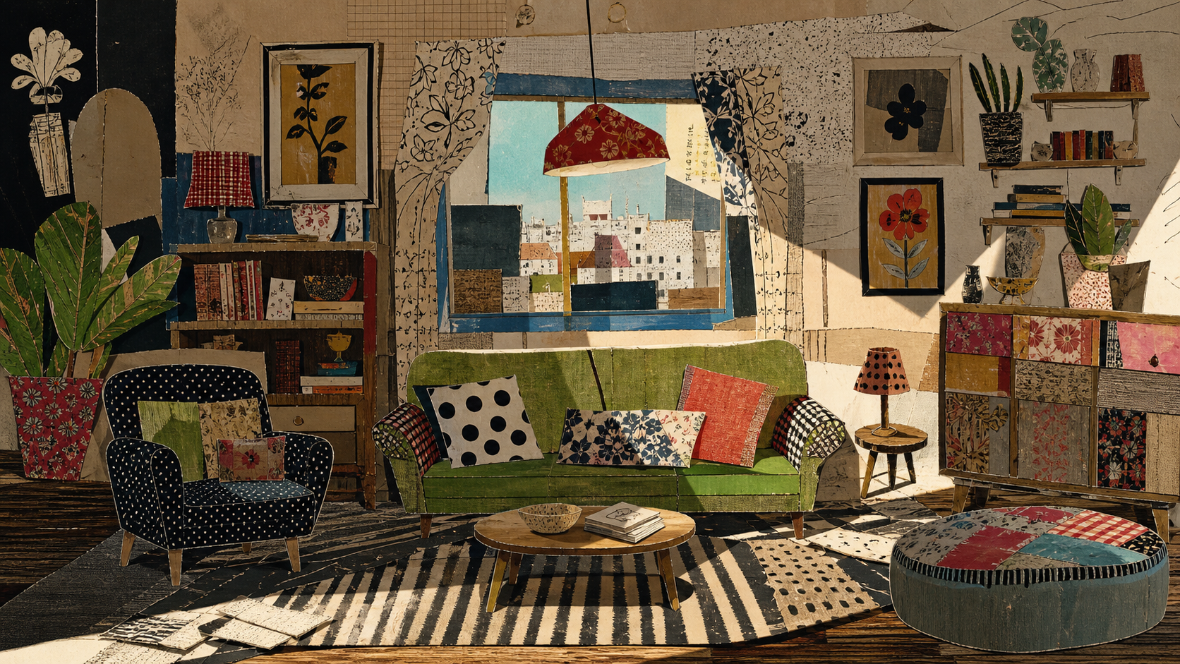 Collage Scrapbook — a children's book illustration style in Readkidz