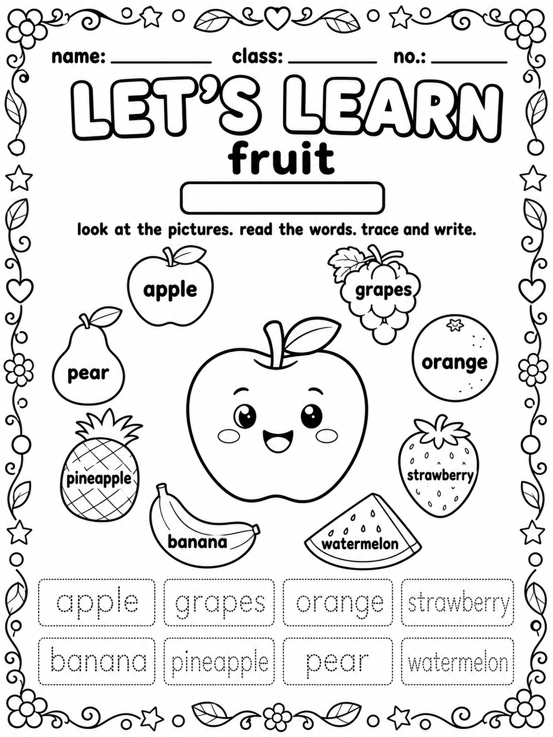 Child-Safe Educational Worksheet Illustrator