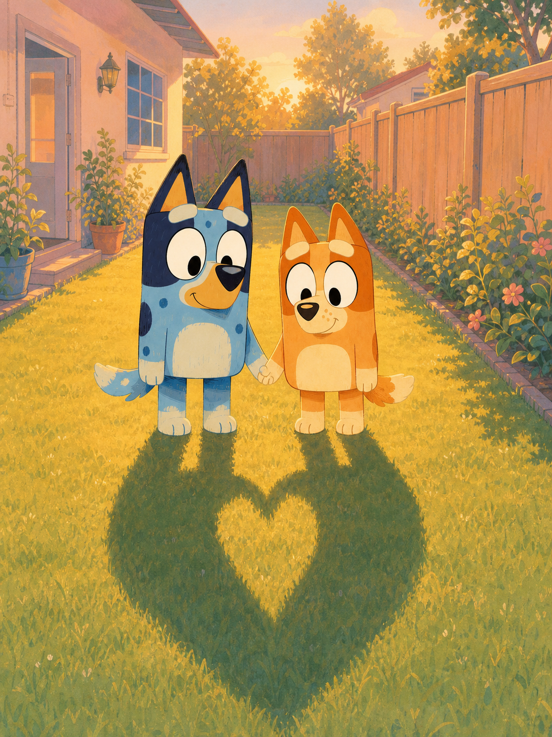 Bluey a Bingo příběh se stíny (ukázka IP — neindexovat) — ilustrace na straně 11