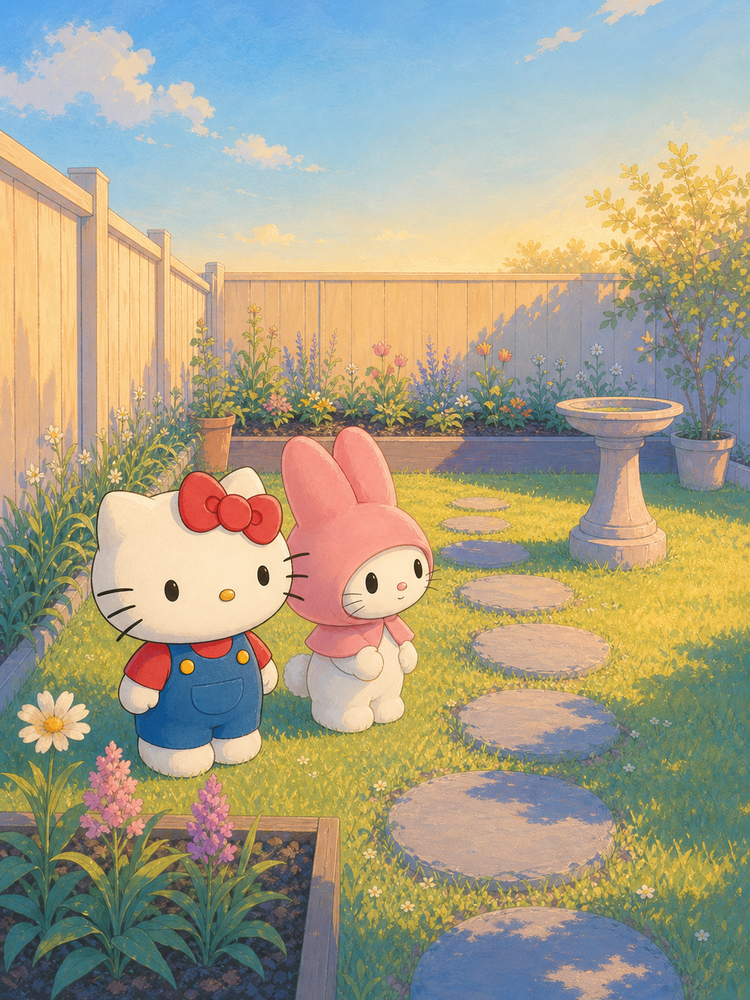 Hello Kitty a My Melody pohádka (IP demo — neindexovat) — ilustrace na straně 1
