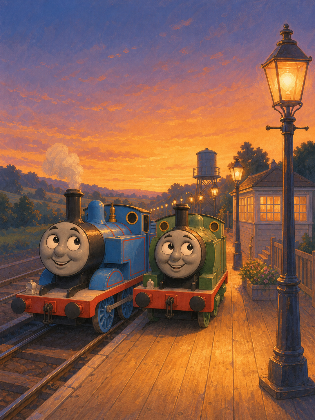 Thomas and Percy train story (IP demo — not for indexing) — page 2 illustration