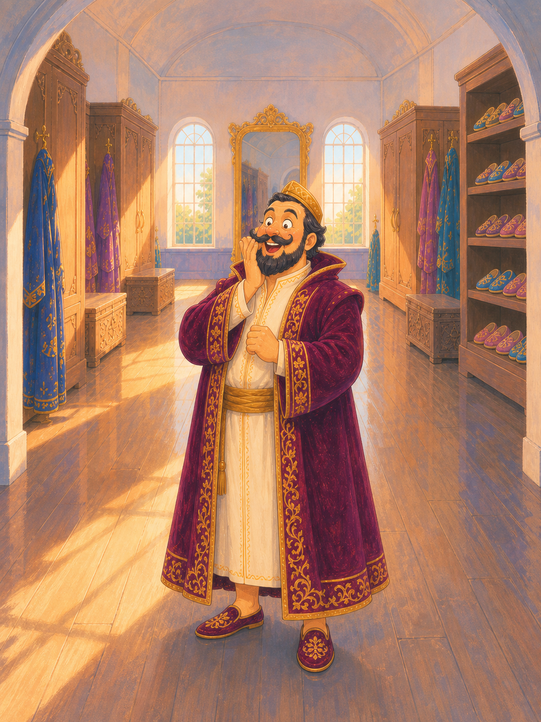 قصة ملابس الإمبراطور الجديدة للأطفال — رسم الصفحة 2